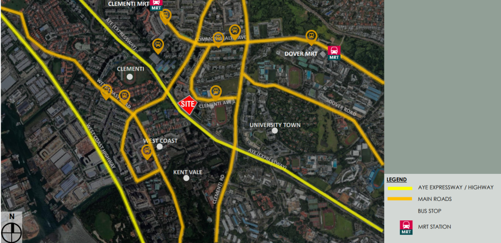 The Elta - Site Plan Analysis - Major Roads and Expressway